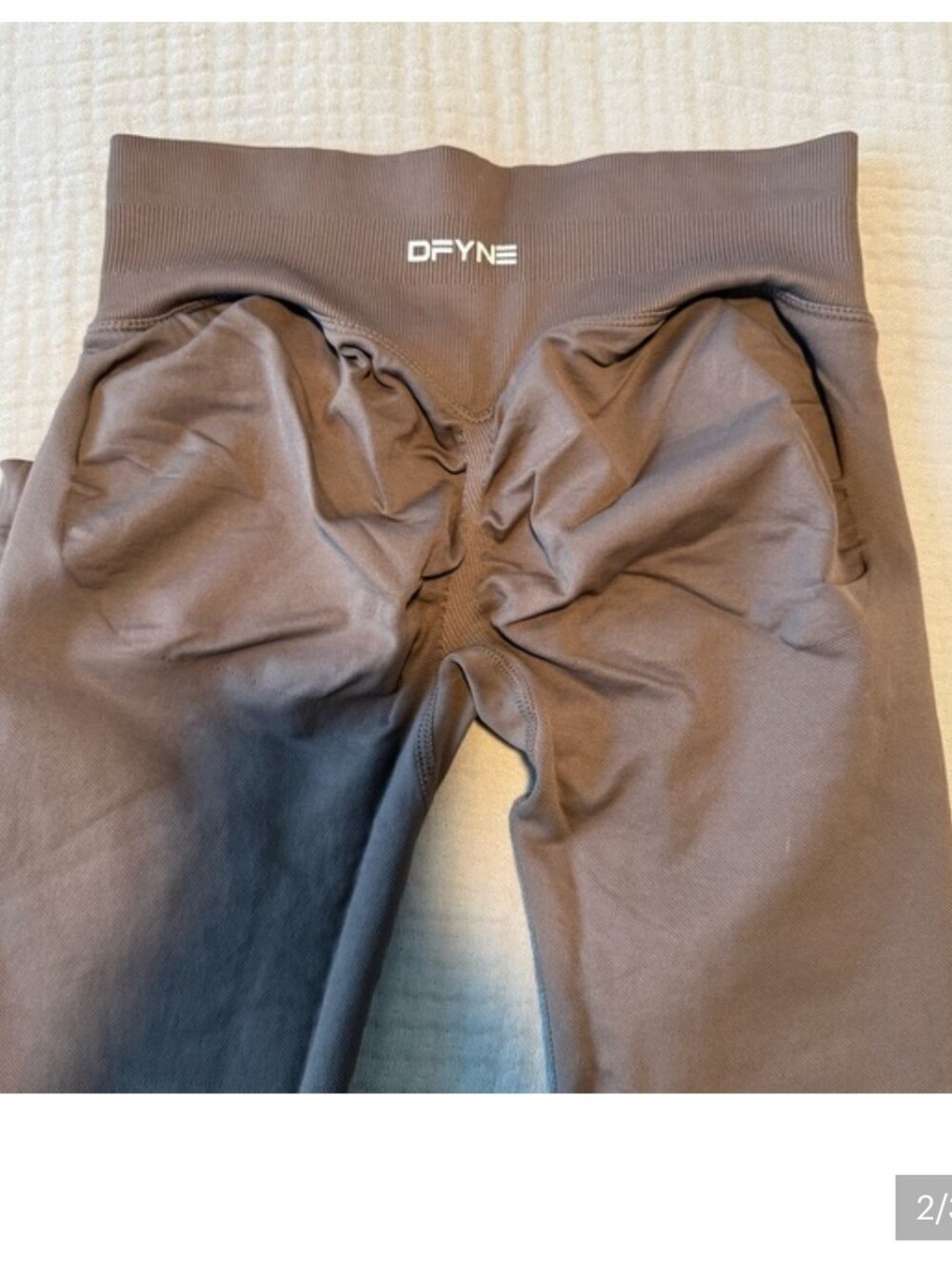 Dfyne Seamless High-Waist Leggings — Truffle